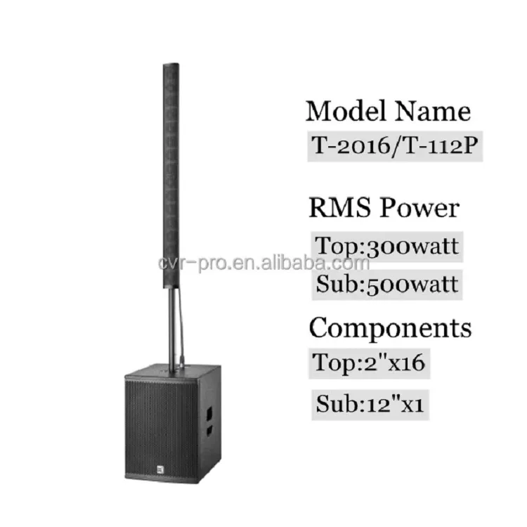 Mini Column Line Array Speaker Portable Waterproof Professional Audio System for Indoor Outdoor Stage Show