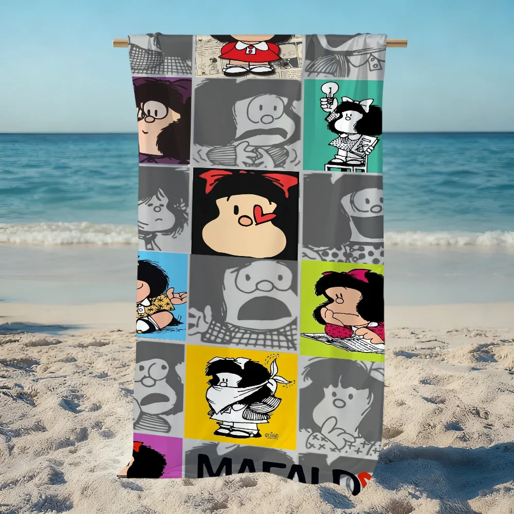 M-MafaldaS CARTOON Towel Beach Quick Dry Soft Pool Towels Gift for Travel Gym Shower Camping sports