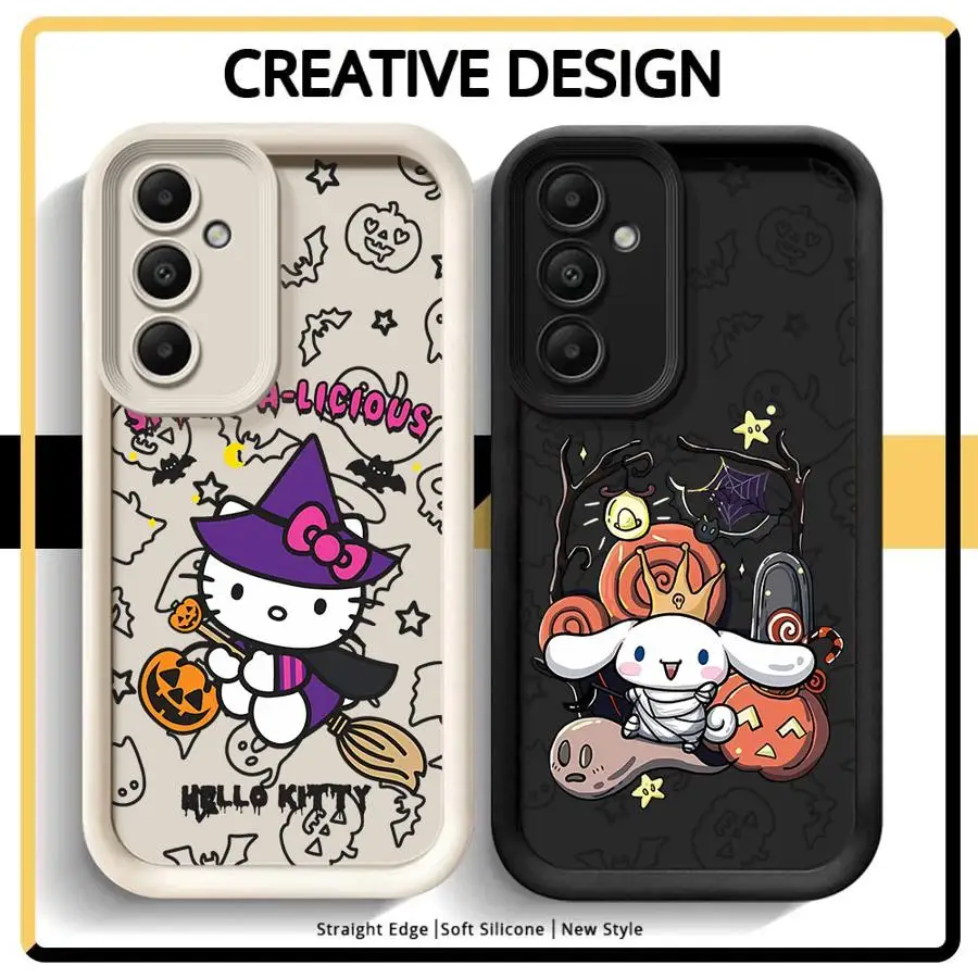 Halloween Cute Sanrio Phone Case for Galaxy A12 A13 A14 4G 5G A13 A22 5G A23 4G 5G A24 4G A32 4G 5G A33 5G A34 5G Matte