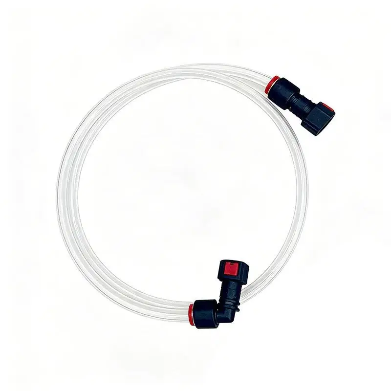 Fuel Line Hose for Fuel Injection Systems 8mm Large Diameter Straight Bent Ends Leakproof for Automotive Modification Repair
