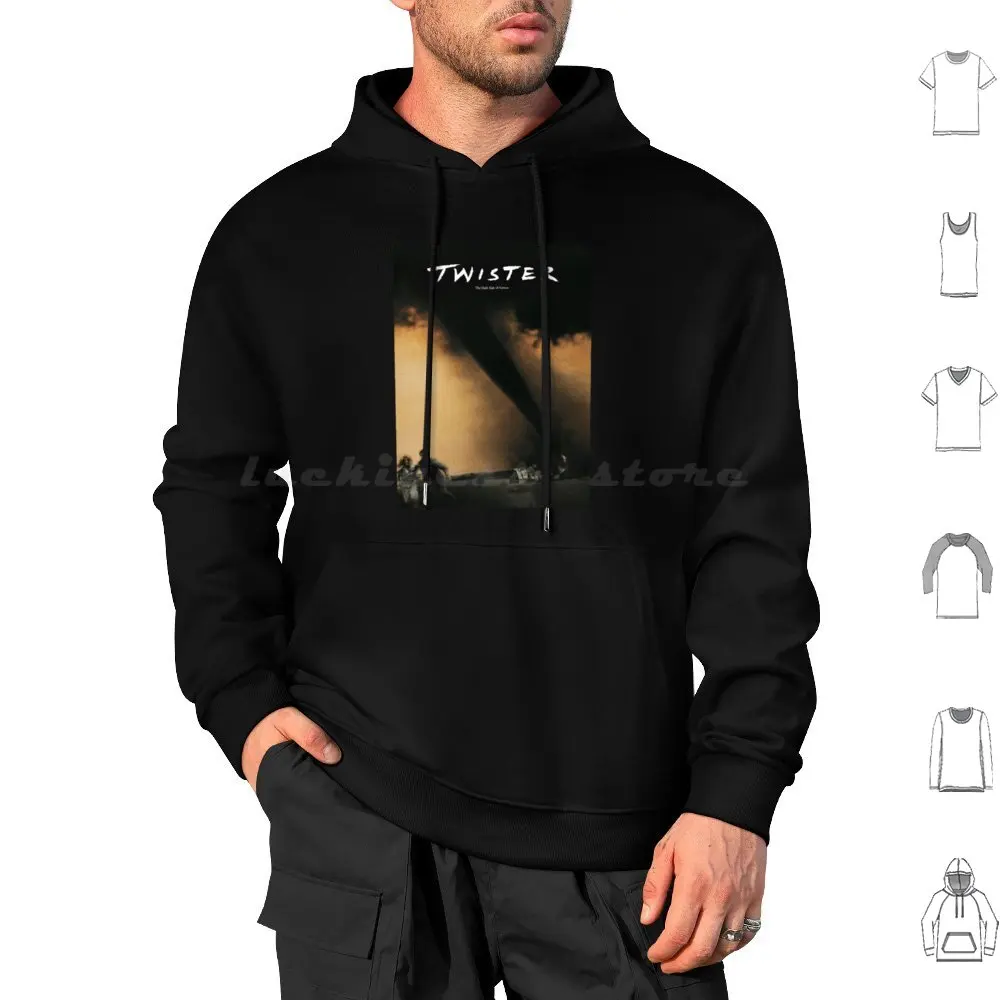 Mans Twister 1996 Movie Fashion Leisure Round Neck Essential Hoodies Long Sleeve Mans Twister 1996 Movie Fashion Leisure