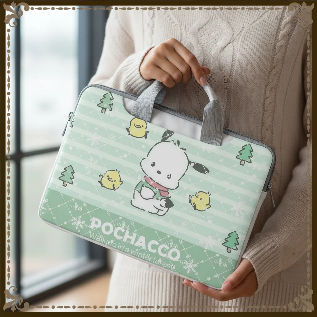 

Hello Kitty Kuromi Pachacco Portable Laptop Bag Laptop Protective Cover for Macbook 12 13 14 15.6 16 Inch Macbook Air ASUS Gift