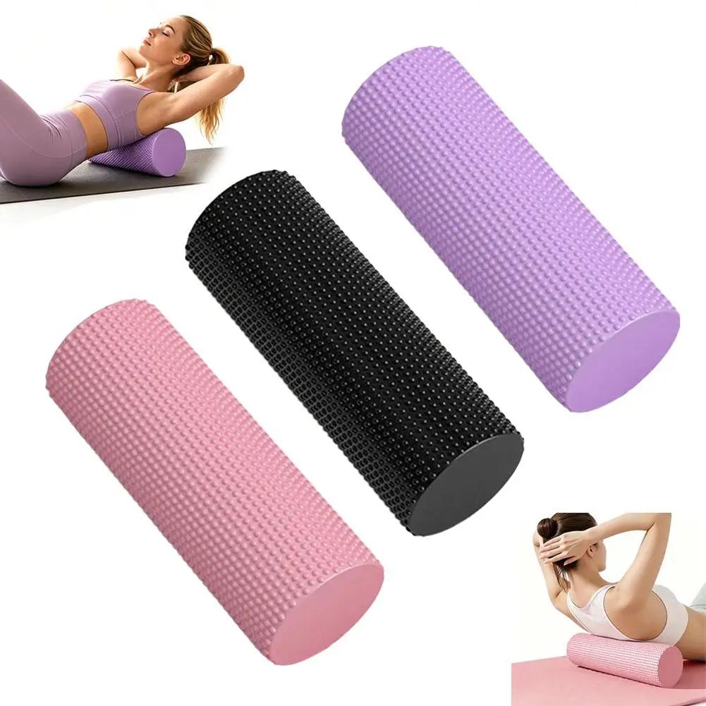 Yoga Roller Round EVA Foam Cylinder For Pilates Exercise Enhanced Home Workouts Column Massage Muscle Fitness Gym Sport