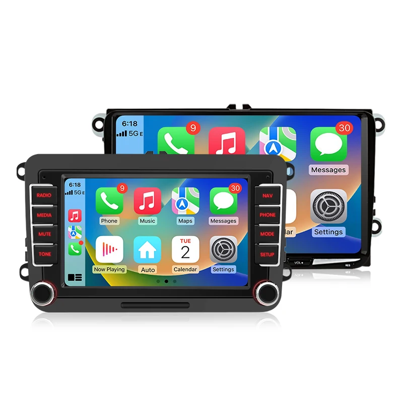 Junsun 7" 9" Android autoradio voor VW Volkswagen Skoda Octavia Golf 5 6 Touran Passat B6 Polo Jetta draadloos voor Apple CarPlay Auto IPS scherm stereo multimediaspeler automotive slimme intelligente - afbeelding 2