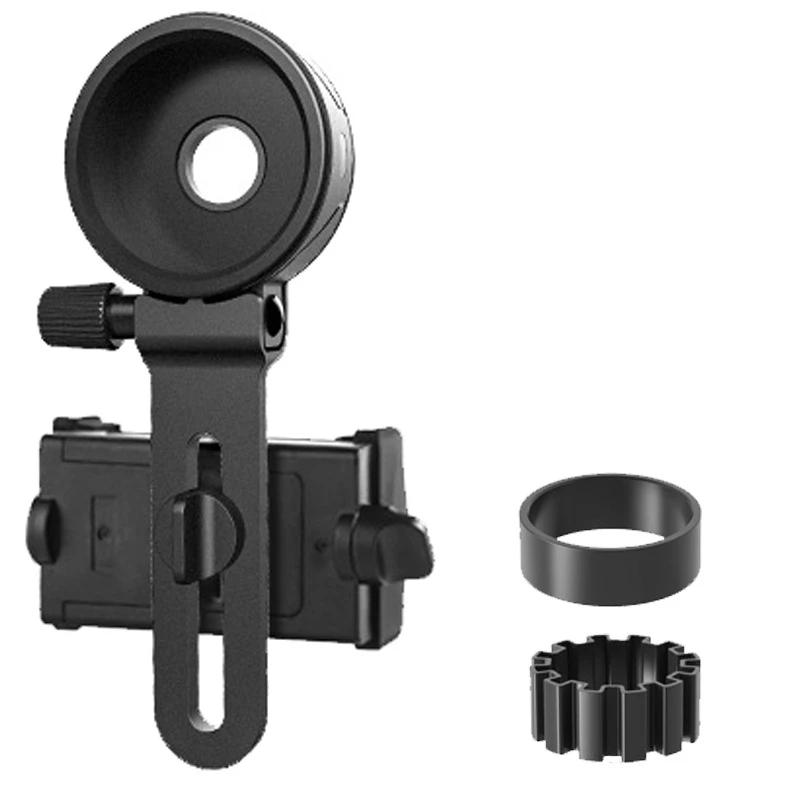 Upgrade Universal Cell Phone Adapter Bracket Clip Mount Soft Rubber Material for Binocular Monocular Spotting Scope Telescope