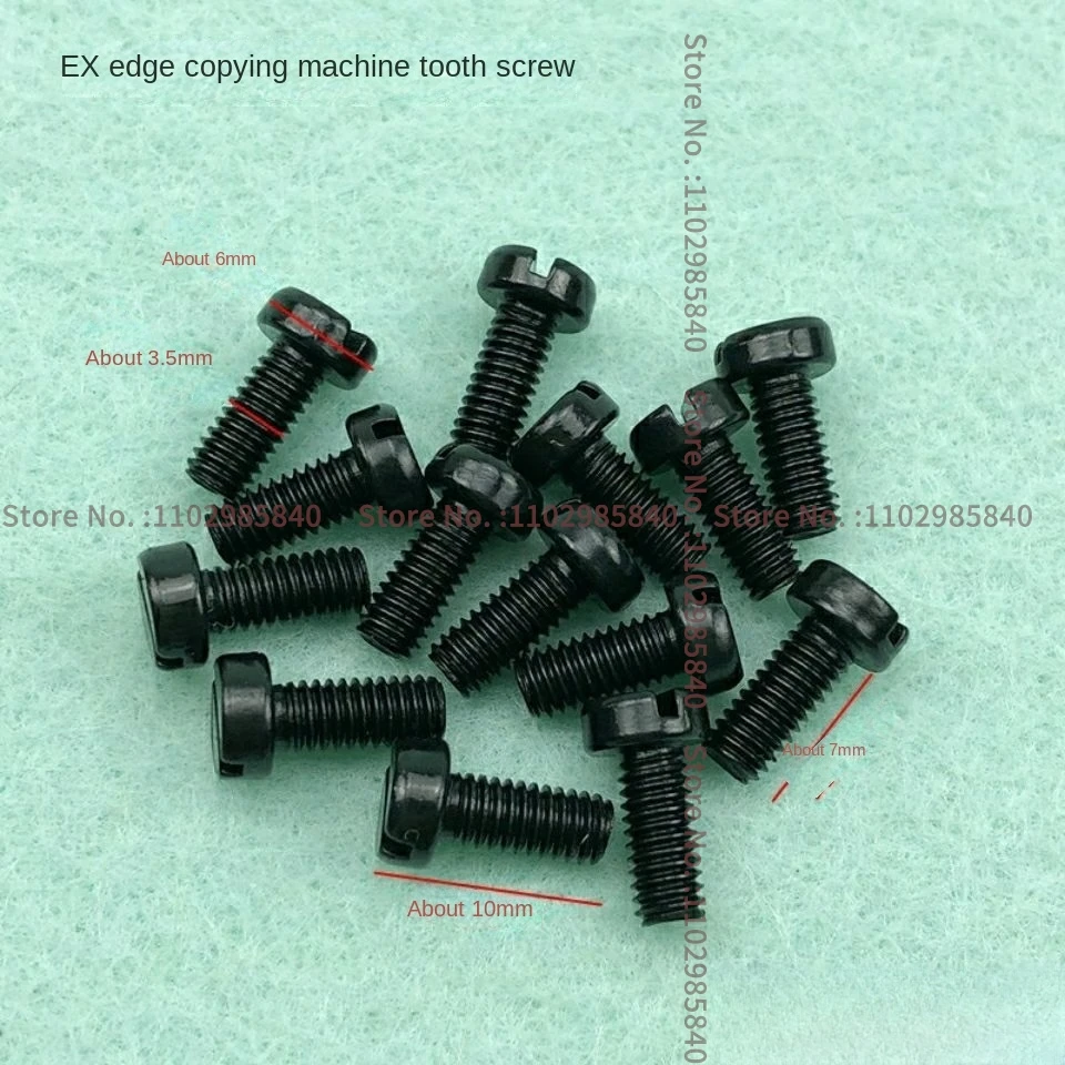 10PCS 8mm Nadel Platte Schraube 10mm Zähne Feed Dog Schrauben Nähfuß Schraube für Jack Ex 798 C4 E4 Overlock Nähmaschine