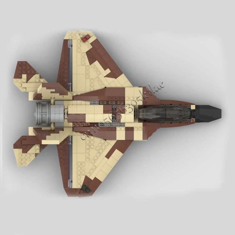 New 644 PCS MOC Camouflage Jet Fighter Model Modular Building Blocks Technology Assembly For Children Toy Surprise Festival Gift