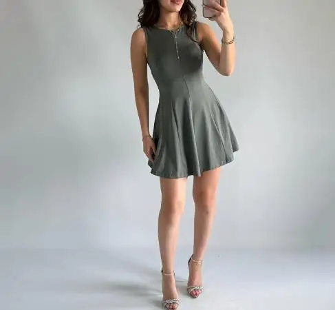 2025年春夏新作 レディースファッション ワンピース 無地 ノースリーブ バックレス キャミソール、ヒップハグジャンプスーツ、ショートスカート