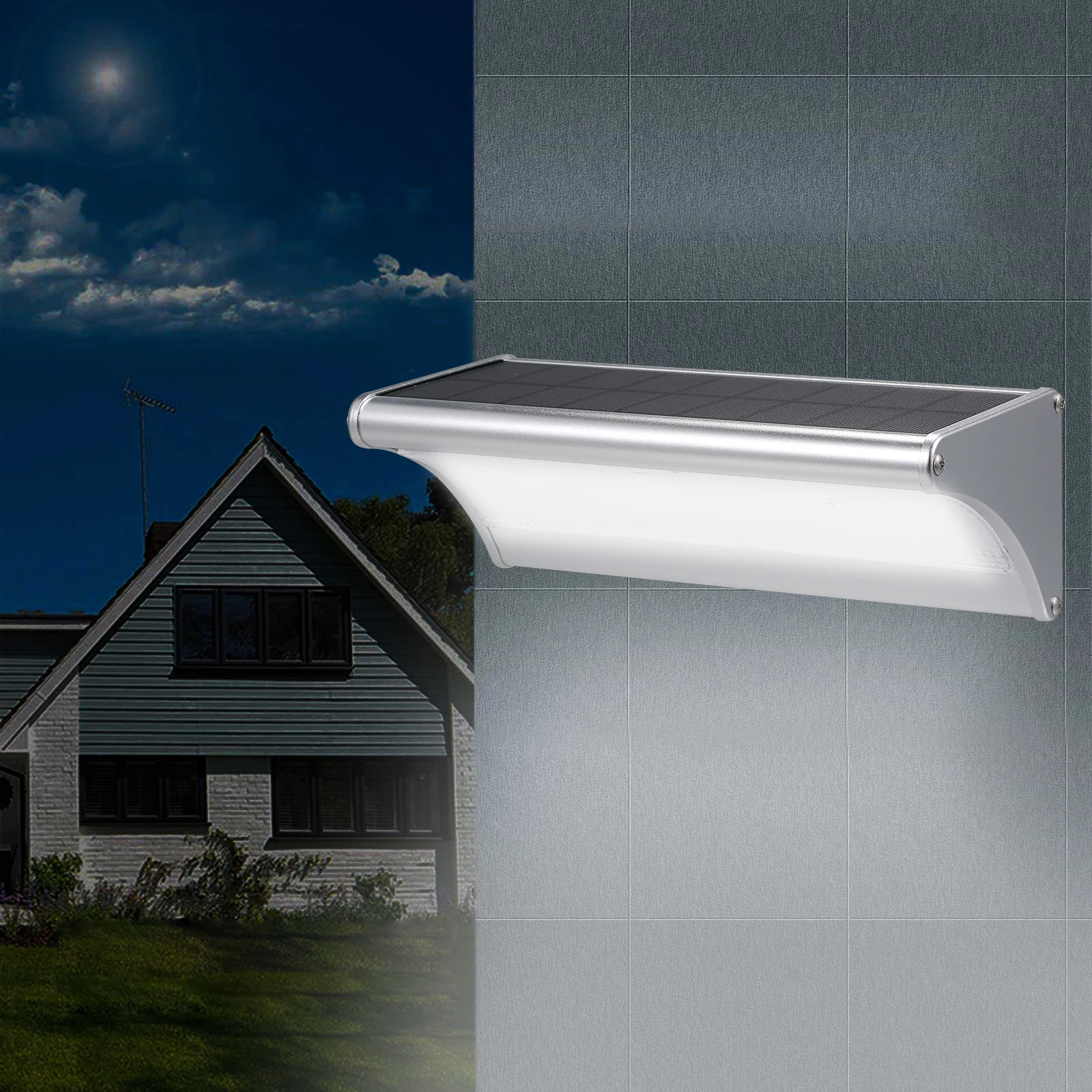 

Radar Motion Sensor 24LEDS 450lm Aluminum Solar Lamp Garden Home Outdoor Wall Light Waterproof Lighting Lights Lamps