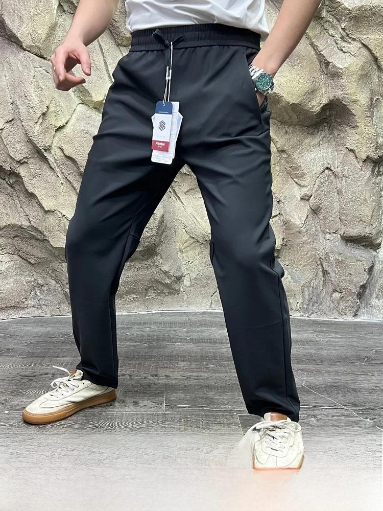 

Уличные мужские самонагревающиеся повседневные брюки, маслостойкие дышащие прямые брюки, удобная смесь нейлона и полиэстера