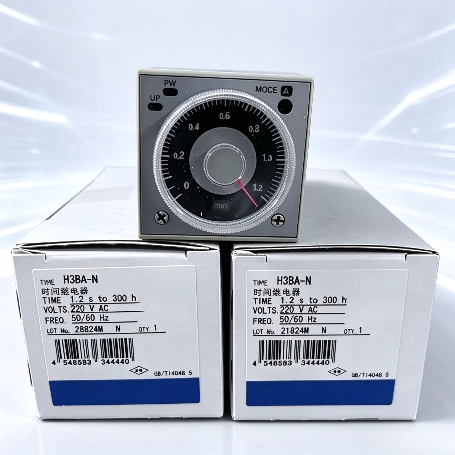 Time relay round foot for Omron H3BA-N/H3BA-N8H/24VDC/220VAC/110V