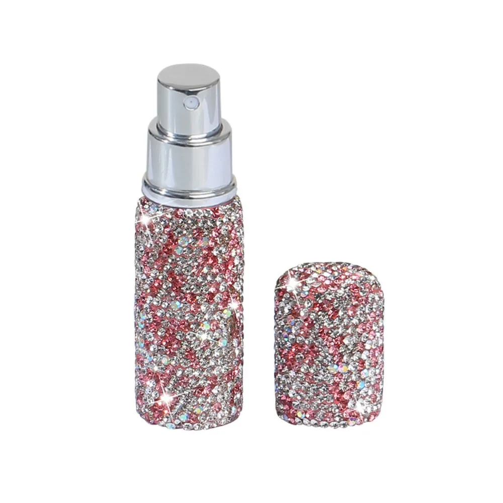 

Portable 10ml Diamond-encrusted Bottle Mini Press Pump Refillable Spray Bottle Shiny Fine Mist Travel Sub-bottling