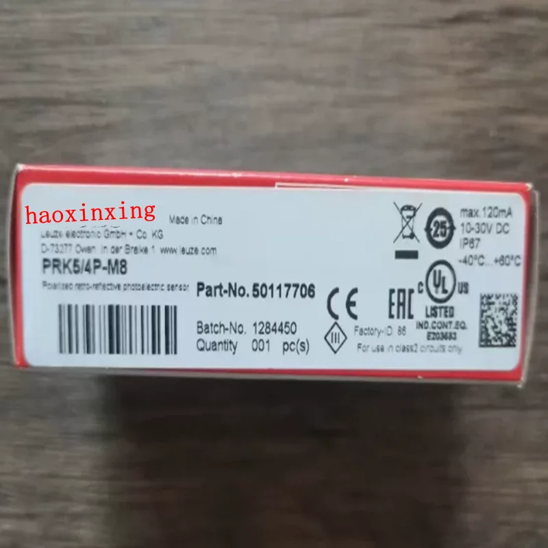 Photoelectric Sensor PRK5/4P PRK5/4P-M8, Item Number 50117705 50117706 Mirror-reflective photoelectric sensor