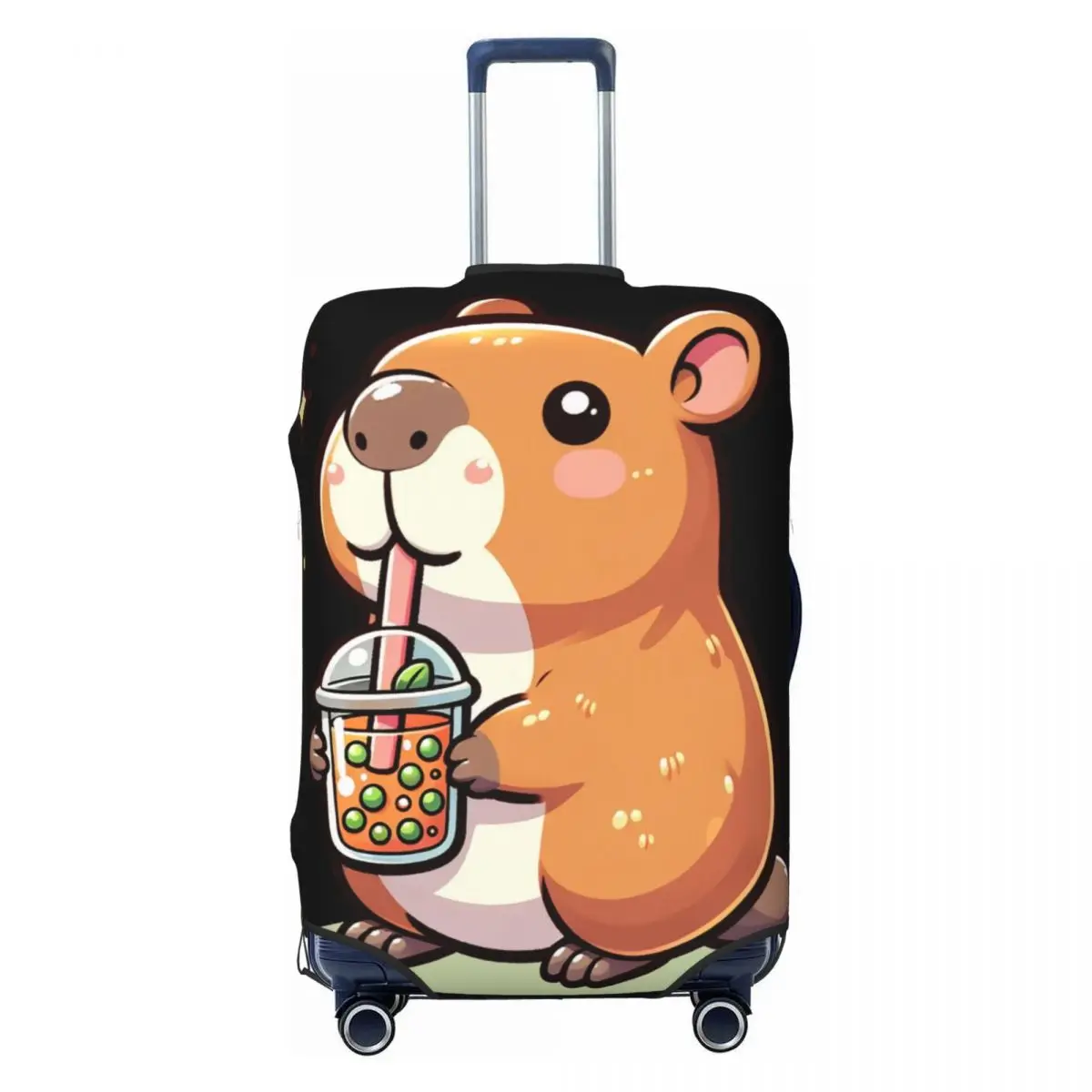 

Cute Capybara Luggage Cover Elastic Travel Suitcase Protective Covers Fits 18-32 Inch
