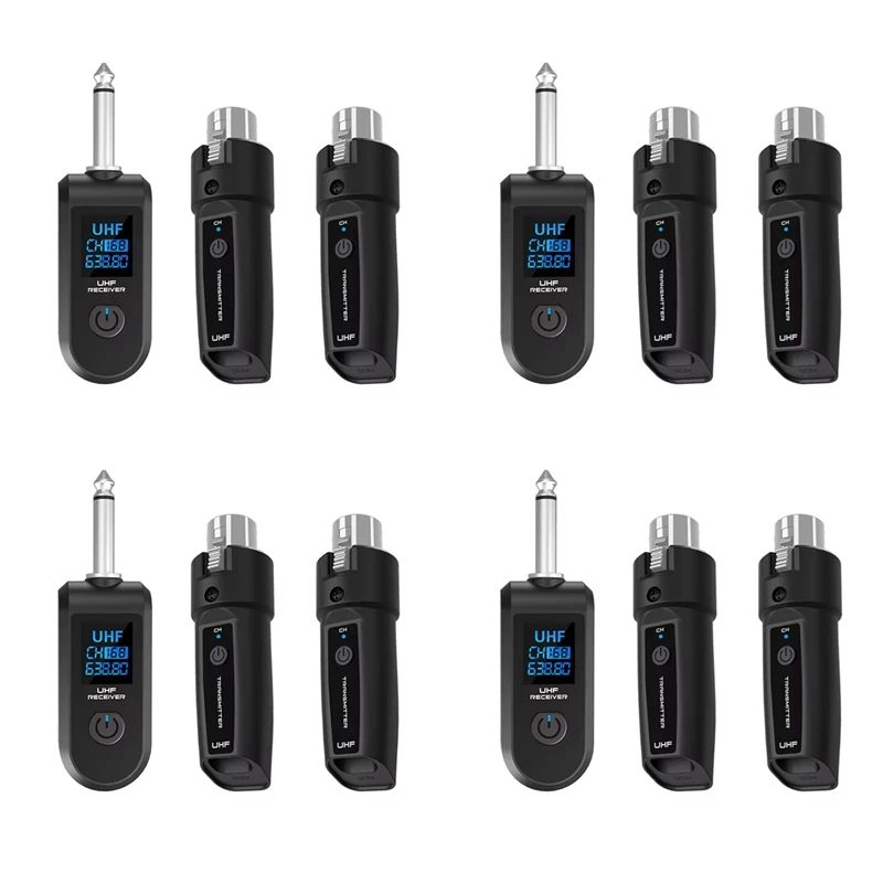 4X Uhf Xlr Adapter …