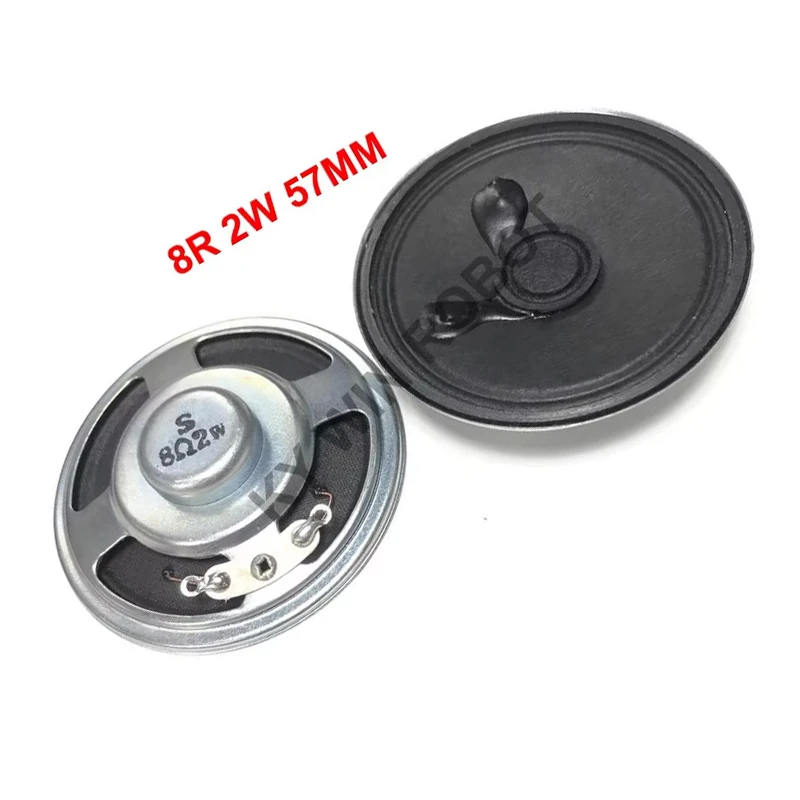 2pcs/lot New Ultra-thin speaker 8 ohms 2 watt 2W 8R speaker Diameter 57MM 5.7CM thickness 13MM IC Electronic components