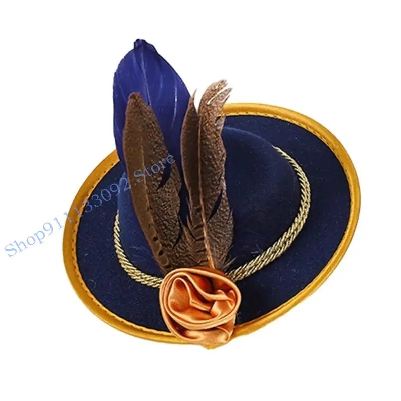 

H9ED Elegant Top Hat Pillbox Hat Fearscinators Hat Top Hat Top Tea Hat для женщин 1920 -е годы для женщин