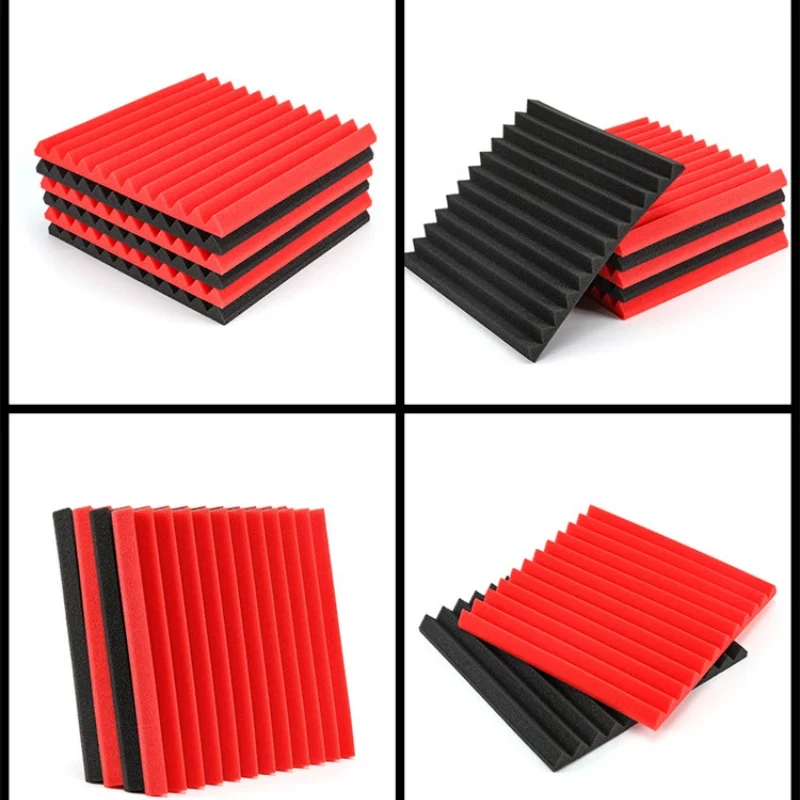 1Pcs Car Sound Hot Deadener Triangle Groove Cotton Flame Retardant Bonnet Roof Insulation Deadening Engine Firewall Heat Foam