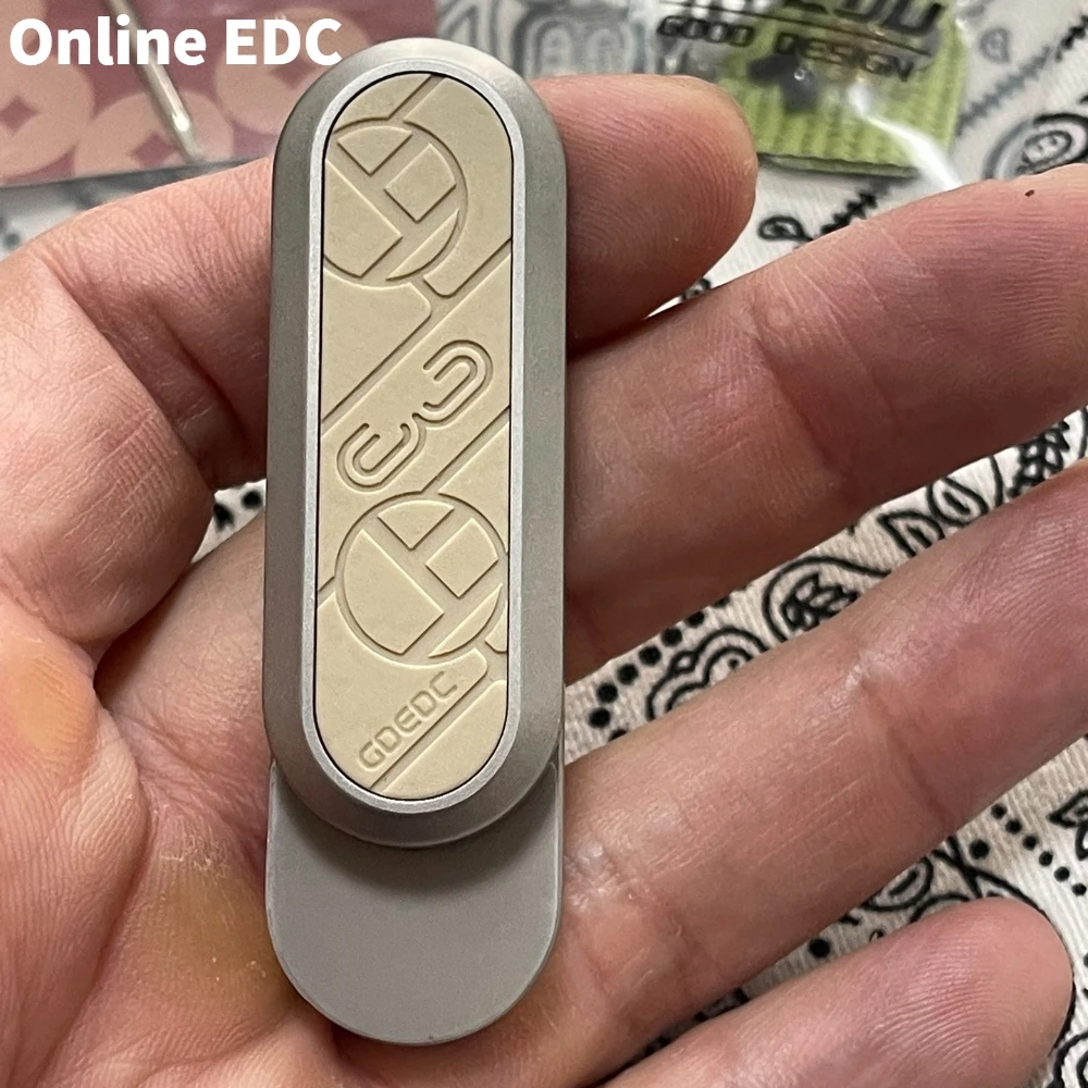 Pré-instalado gdedc 3o aniversário slider fidget slider de aço inoxidável peek push slider alívio do estresse brinquedo brinquedos adultos