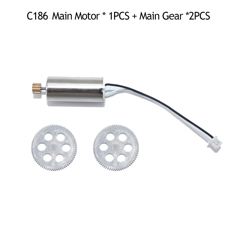 تحطم حزمة ل C186 / E120 Sentry RC هليكوبتر الملحقات أجزاء عالية الجودة حقيبة الشفرة الرئيسية/الذيل شفرة/المحرك/العتاد