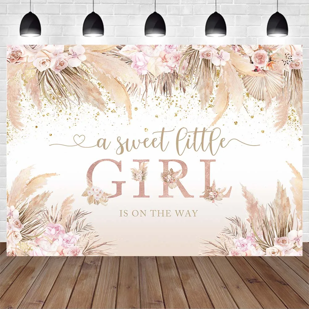 Mcsicka-小さな女の子のためのボヘミアンスタイルの花の背景,スタジオアクセサリー,写真の背景