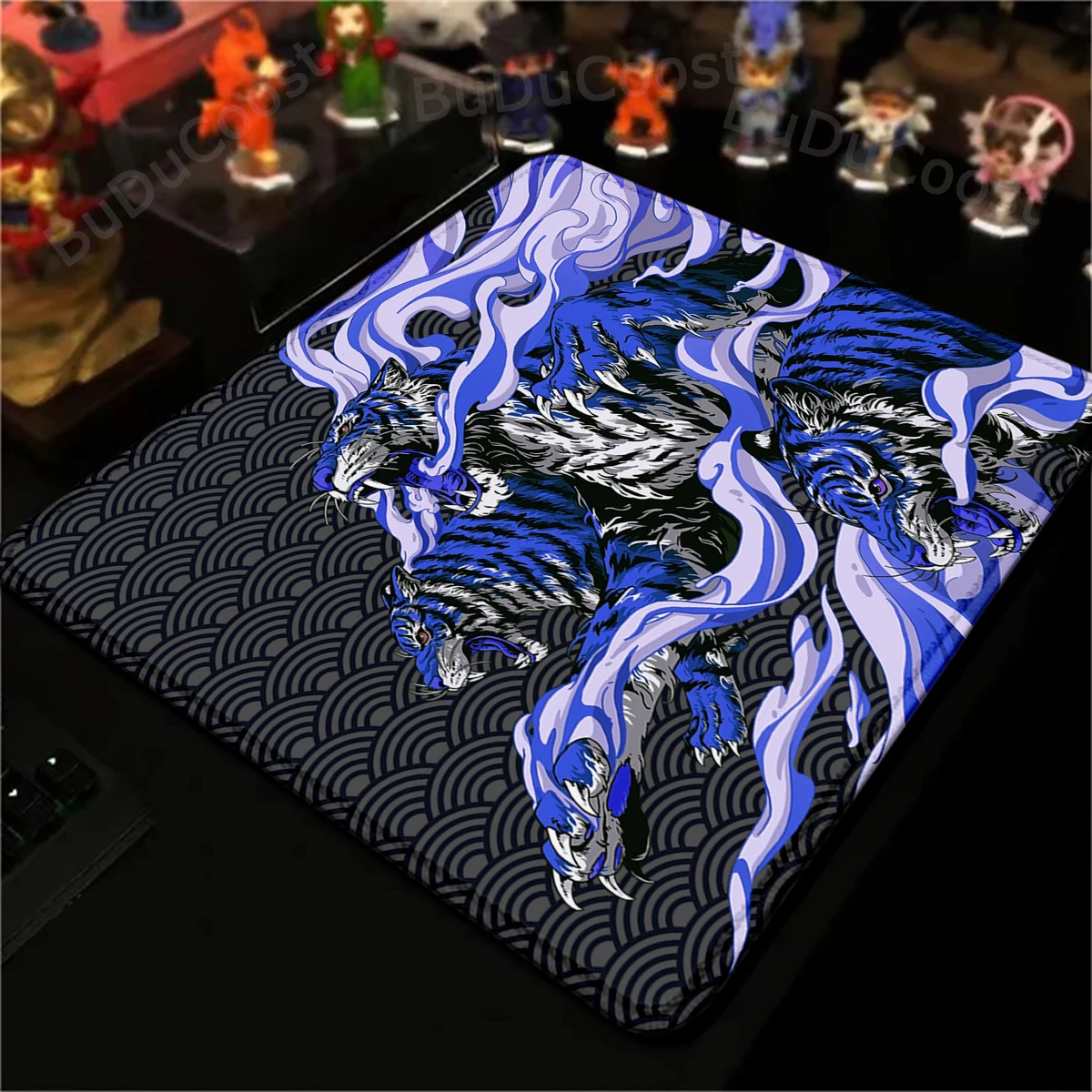 Tiger Gaming Mouse Pad Anime Rubber Mat 20x25cm Pc Gamer Boy Desk Accessories Non-slip Small Keyboard Mouse Mat Company Computer