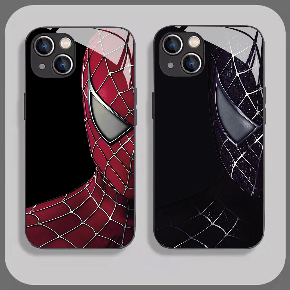 Marvel's Spider-Man Phone Case for OPPO Reno 2 3 4 5 6 7 7Z 8 8T 10 11 Pro Plus 5G Glass Soft Silicone Frame Back Cover