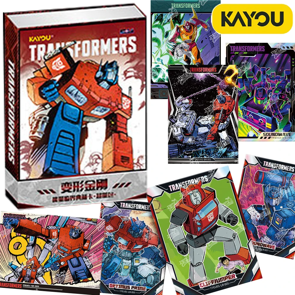 بطاقات جمع محولات كايو الأصلية للخيال العلمي والمغامرة والرسوم المتحركة الكلاسيكية بطاقات صورة شخصية الأوتوبوت الهدايا #1