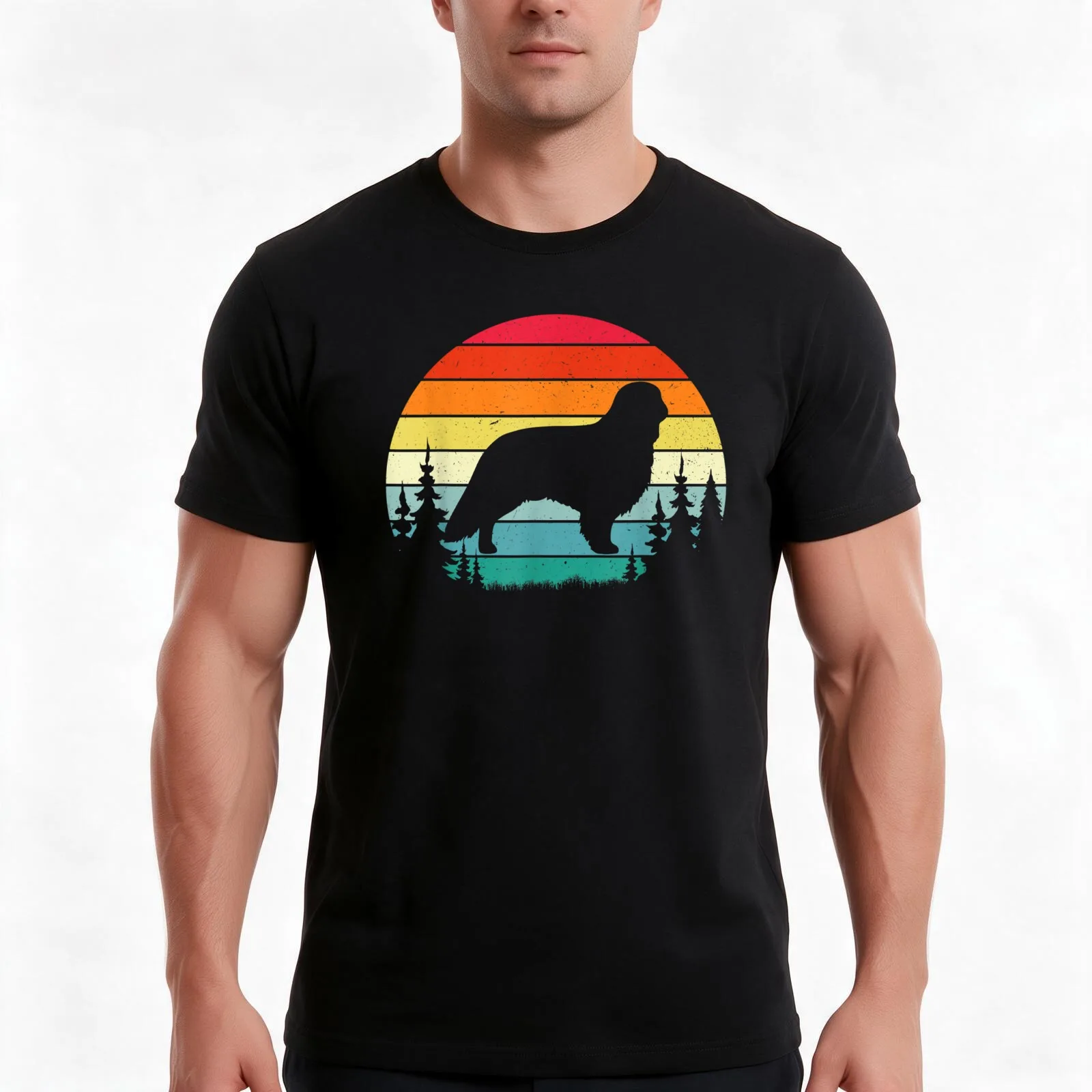 English Toy Spaniel T-Shirt, Summer Casual Cotton Tee, Oversized Streetwear Tops, Vintage Graphic Print, Loose Fit Short Sleeve