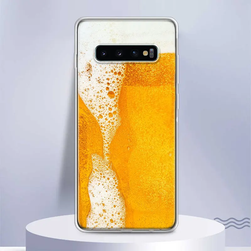 World Beers Alcohol Summer Bubble Soft Silicone Phone Case For Samsung Galaxy S24 S23 S22 Ultra S21 S20 FE S10 Plus S10E S9 S8 +