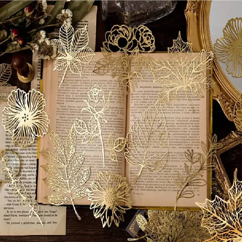 Gold Lace Butterfly Stickers 1