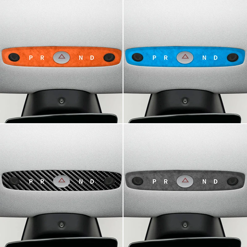 

Углеродное волокно для Tesla Model 3 (2023-) / Model Y (2025-) Автомобильная лампа для чтения, накладка на панель, наклейка против царапин, аксессуары для интерьера