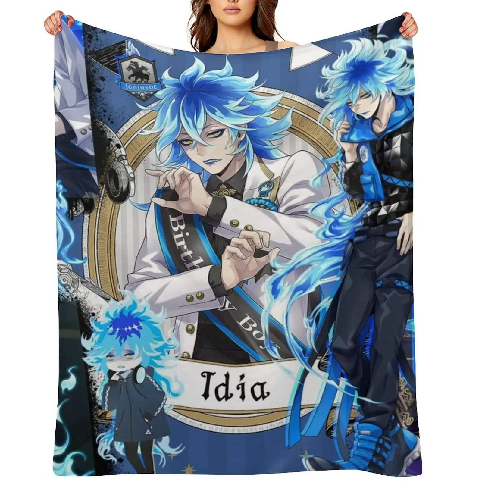 

Idia Shroud Collage Throw Blanket warm winter For Decorative Sofa Tourist Bed covers Blankets