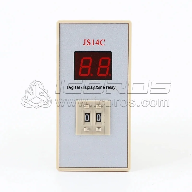 JS14C Display Time Relay AC 220V 380V Power On Delay 8-pin Digital Small Controller