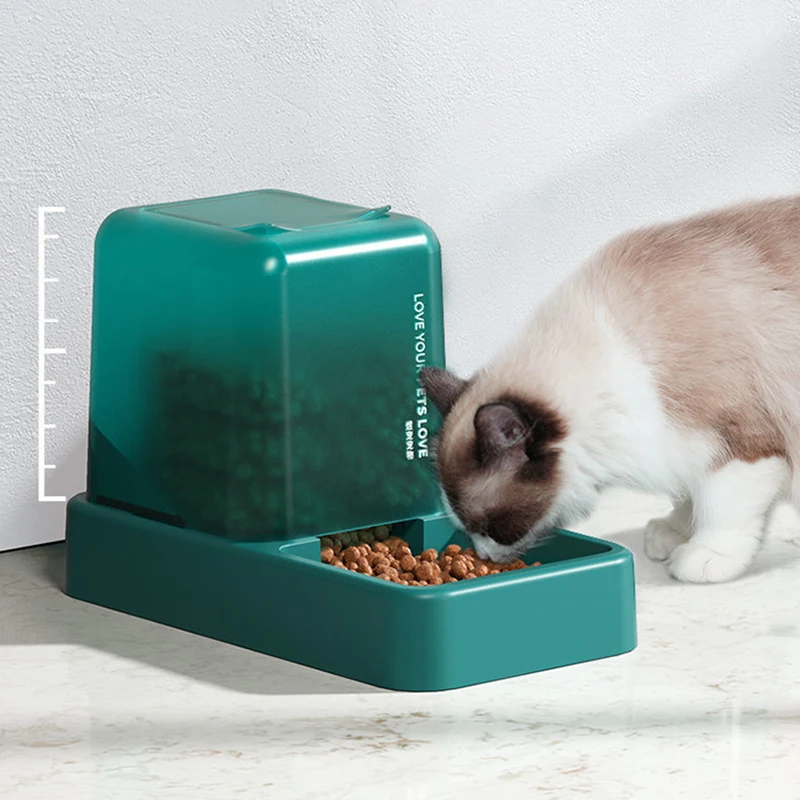 Pet Automatic Feeders Detachable Intelligent Timing Cat Food Water Dispenser Separable Storage Bucket Feeding Bowl