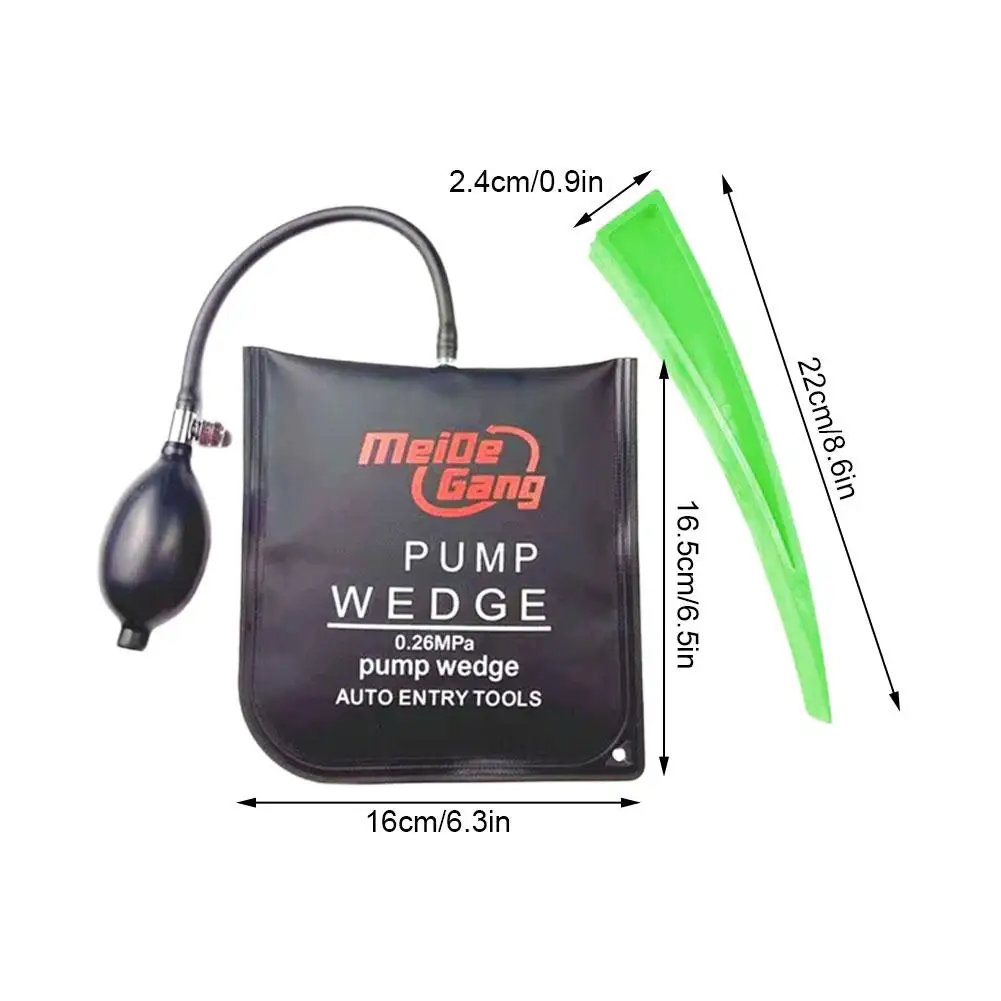 Car Door Open Tool With Wedge Universal Home Door And Window Airbags Air Pump Bag Wedge Cushion Emergency Tool Kit