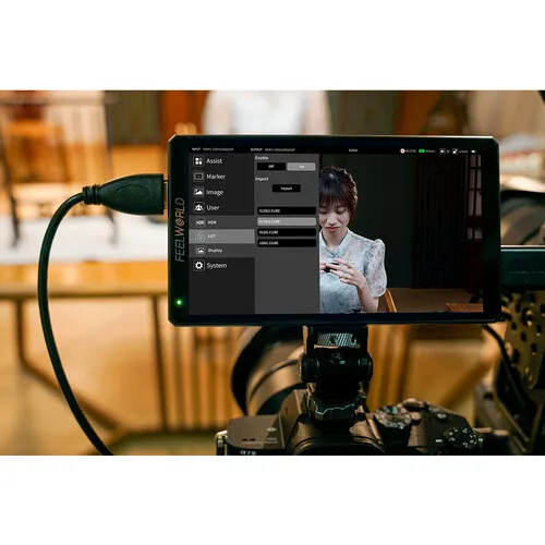 FEELWORLD CUT6S 6-calowy 4K 3G-SDI/HDMI ekran dotykowy rejestrator na ekran aparatu/Monitor 3D LUT obsługa nagrywania na żywo
