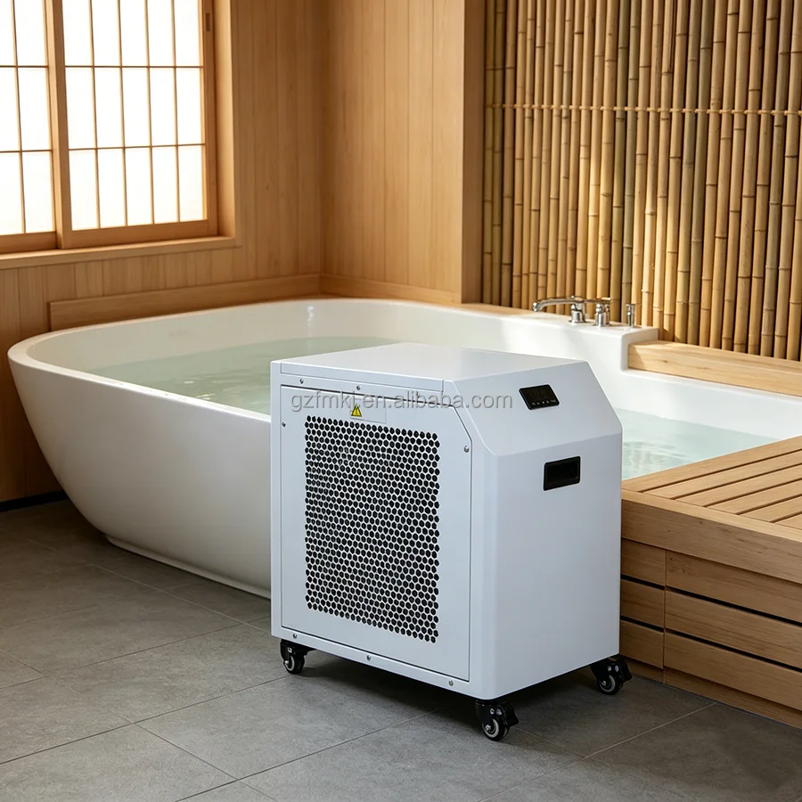 Industrial Recovery Chiller Heater R410A Remote Auto 3500W Cooling Pro Ice Bath 0.5-3h.p