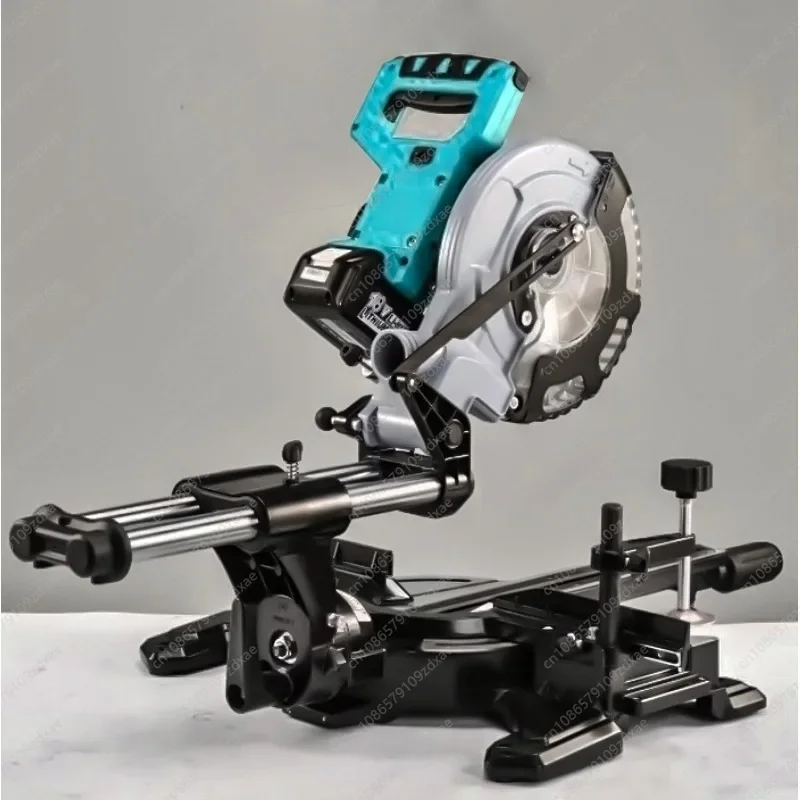 

1800 Вт Портативная 8-дюймовая торцовочная пила 210 мм для резки древесины, скользящая для алюминия, электрическая режущая торцовочная пила, беспроводная