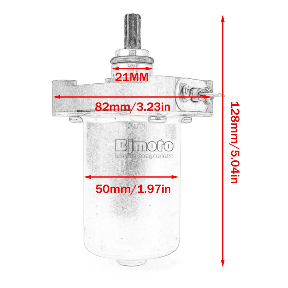 Motorrad-Starter für Honda NHX110 Lead 2008, Elite 2010, NSC110 Vision 110 2012-2016, Beat Vario, CRF110F 2013-2018, Anlassermotor – Detail 15