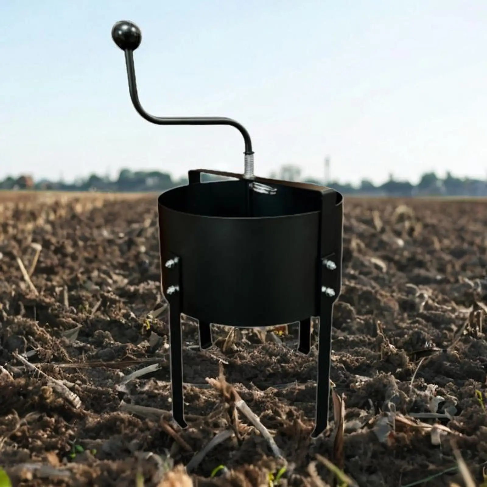 

Soil Sifting Tool with Rotation Crank Multifunctional Easily Install Thickened 56x41cm Garden Potting Sifting Mesh Mesh Screen