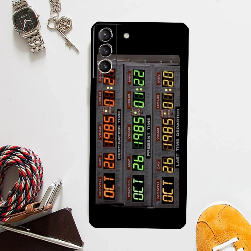 Back to the Future Flux Capacitor Cover For Samsung Galaxy S23 Ultra S8 S9 S10 S22 Plus S20 S21 FE Note 10 20 S24 Ultra Case