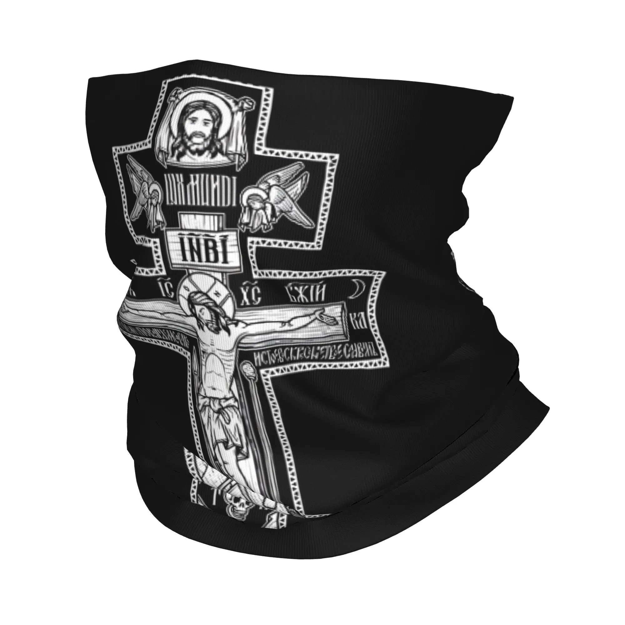 

Зимняя ветрозащитная бандана-гейтер с принтом «Крест на Голгофе» для мужчин, классический христианский узор, для катания на лыжах