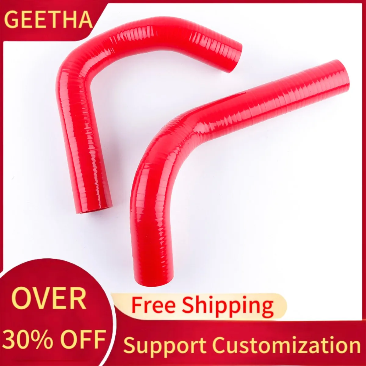 For 1964-1966 Dodge Dart Plymouth Valiant Barracuda 2.8L 3.7L Silicone Radiator Coolant Pipe Tube Hose Kit