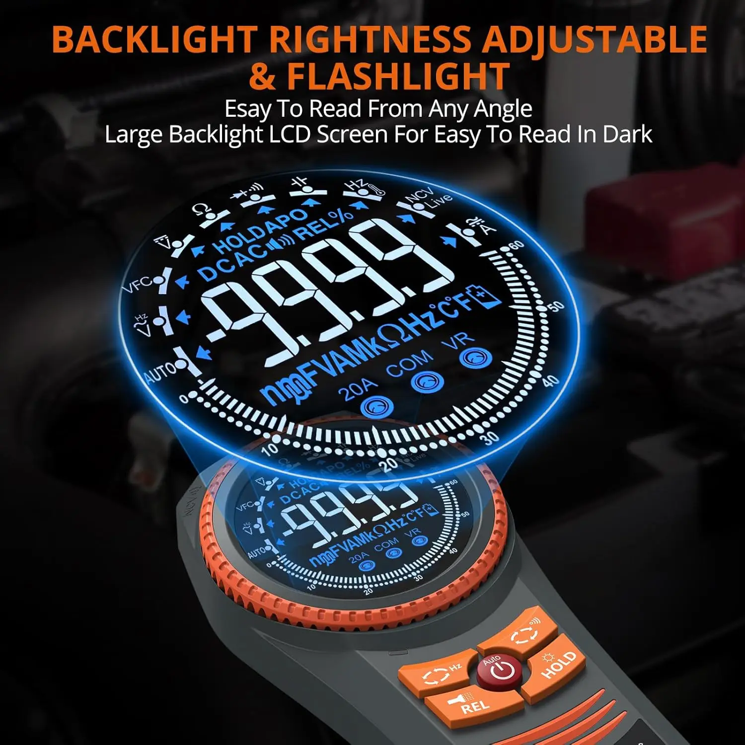 Proster Digitalmultimeter 6000 Count Smart Meter TRMS Farbbildschirm Spannung Strom Kapazität Tester NCV Temperatur