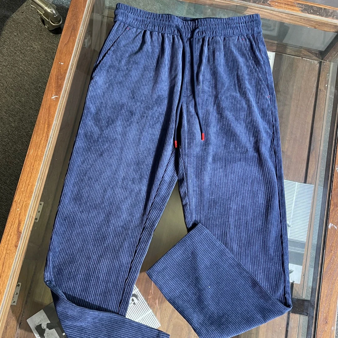 

Kiton ранняя осень новые однотонные модные повседневные вельветовые повседневные брюки на шнурке