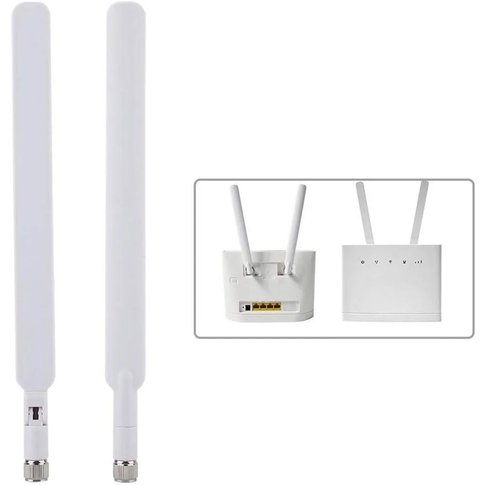 2 SZT. Antena bezprzewodowa 4G LTE 2X 5dBi z złączem SMA do routerów CPE B310/B593/B315s/E5186s