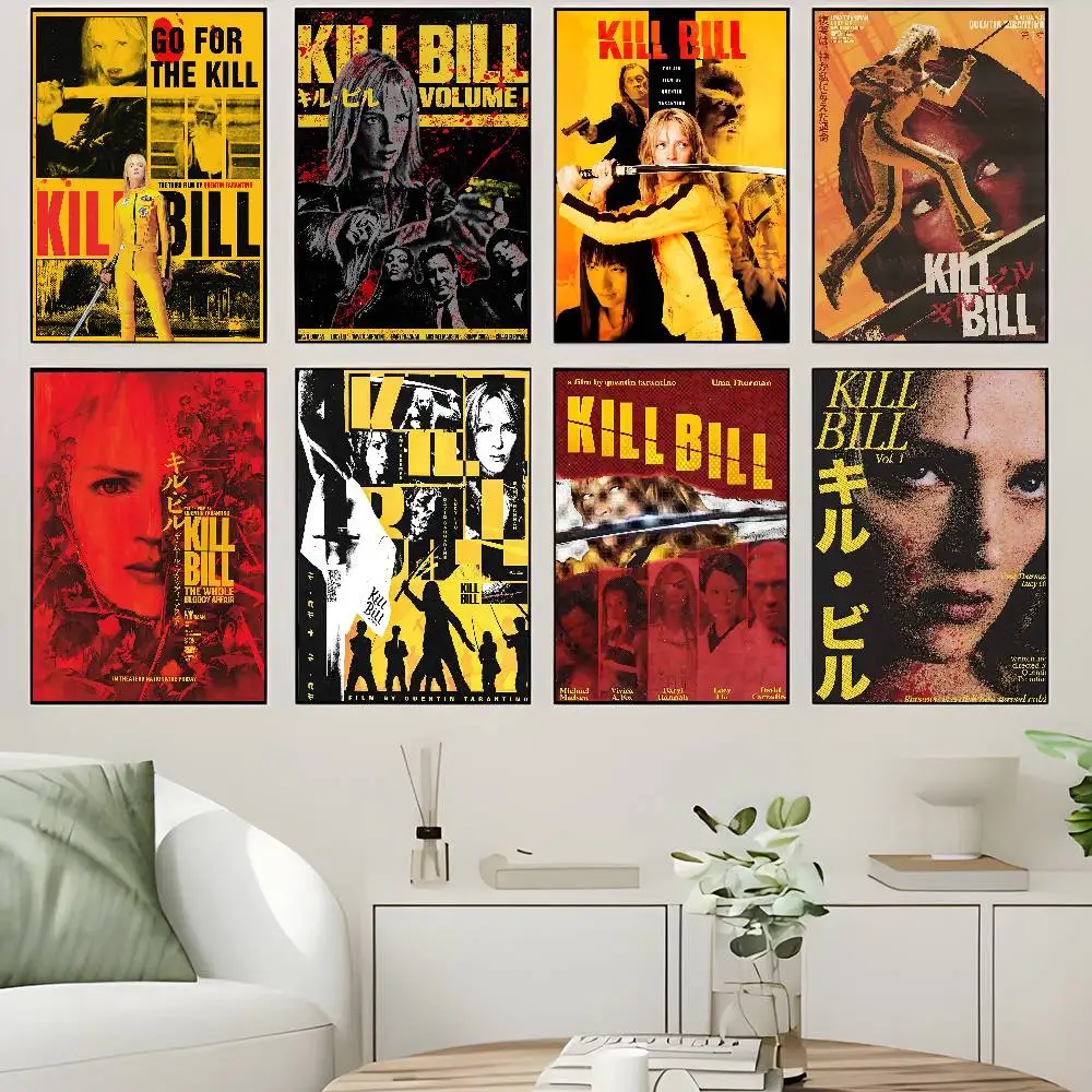 Movie K-Kill Bill Self-adhesive Art Poster Whitepaper Prints Posters Artwork Home Decor