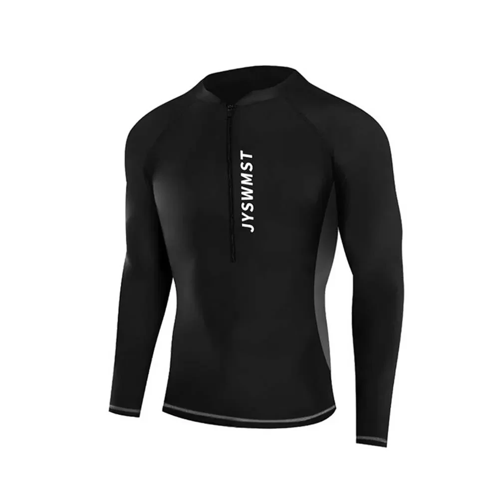 New Men's Summer Swimsuit Long-Sleeved Sun-proof Beach T-shirt Snorkeling Surfing Suit Water Sports Kayak Motorboat Swimsuit Set