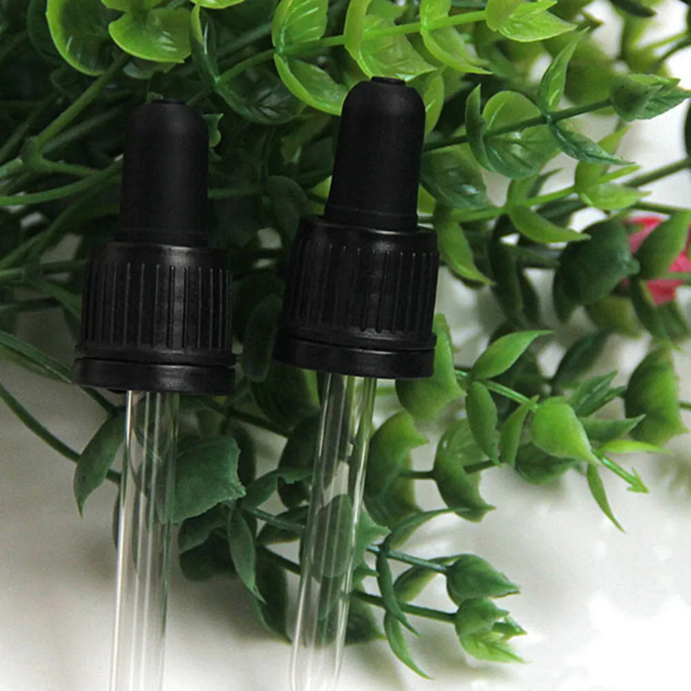 6Pcs Food Grade Glass Dropper with Removable Tip for Easy Cleaning Portable Lab Pipette Dropper for Essential Oil Bottle